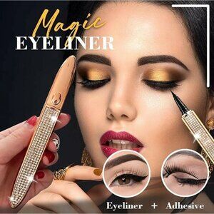 No Glue Magnetic 2 in 1 Lash Glue Liner Pen Self-adhesive Magic Eyeliner Access